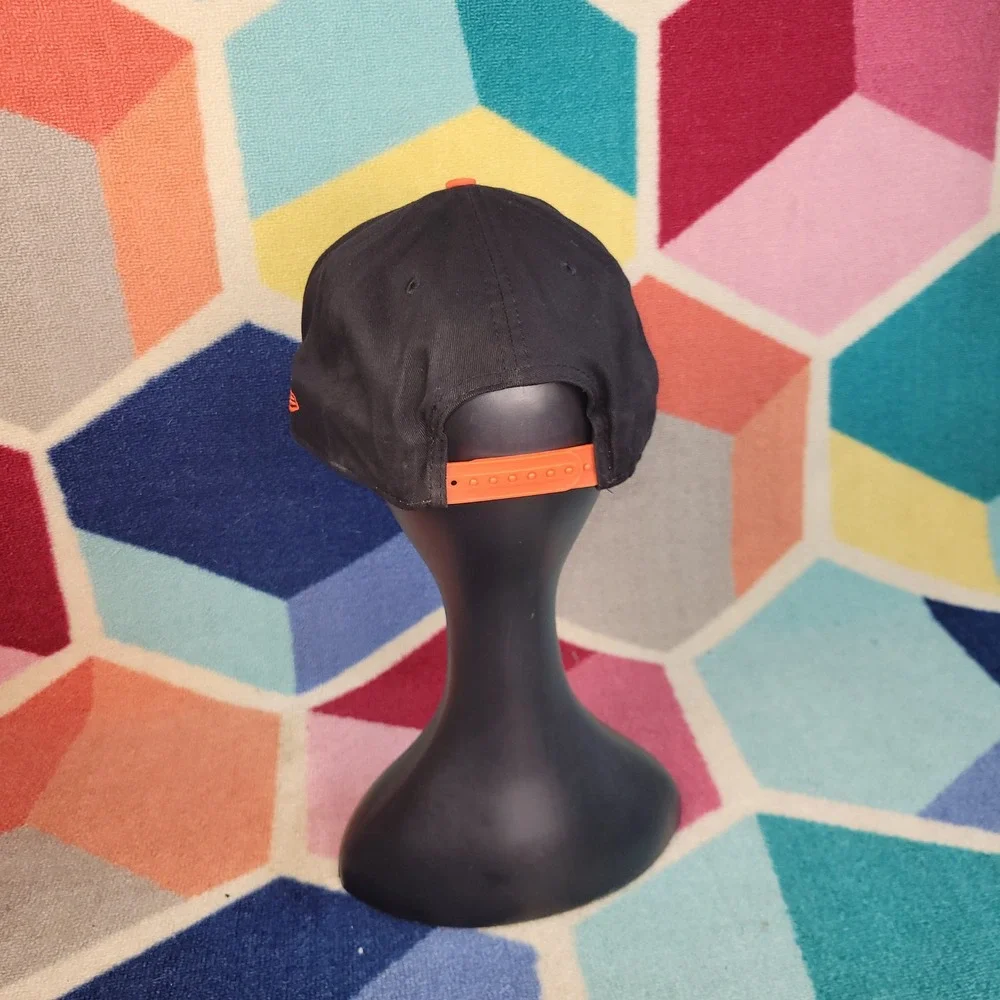 New Era 9FIFTY Miami Marlins Snapback Hat Black Orange MLB Baseball Cap One Size